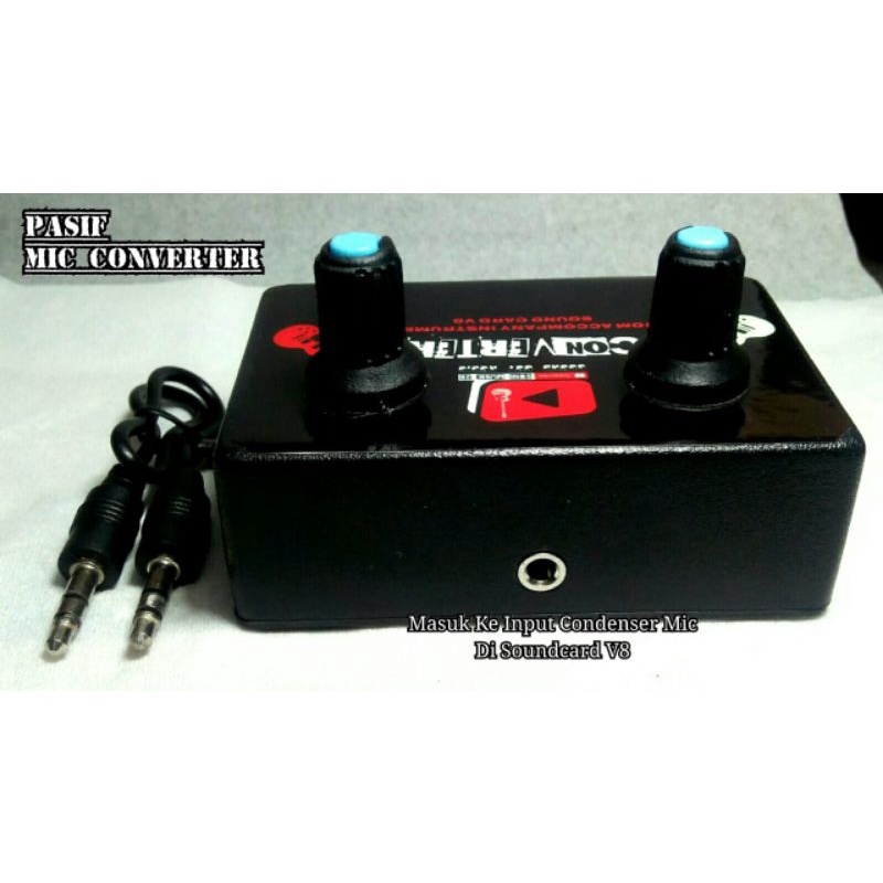 Mic Converter Soundcard V8 (Pasif) 2 Input