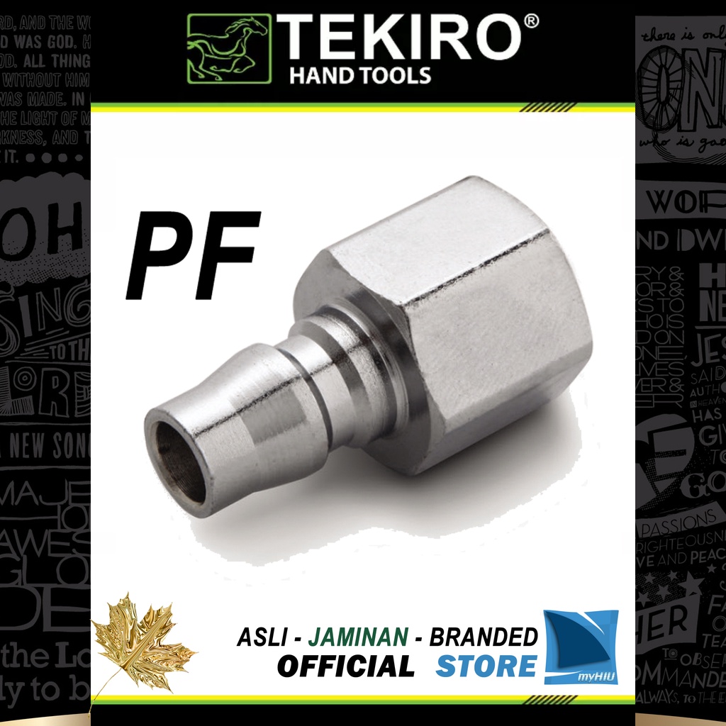 Nepel Sambungan Selang Angin - Quick Coupler Plug 20 / 30 / 40 ( PF ) TEKIRO