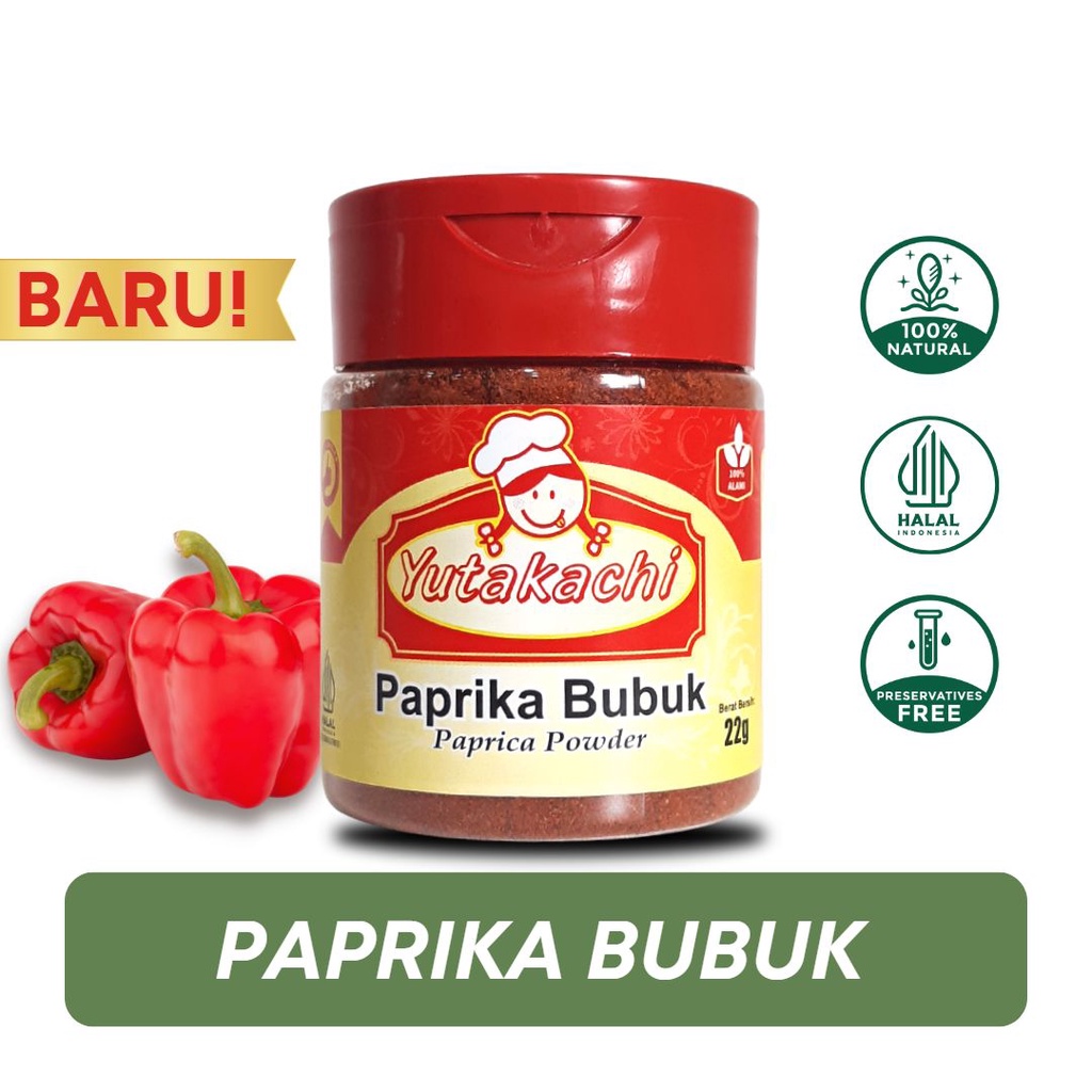 Bumbu Dapur Yutakachi (Lada Putih Bubuk/Cabe Bubuk/Ketumbar Bubuk/Jinten Bubuk/Paprika Bubuk)