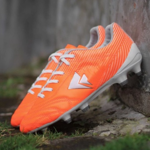 BONUS TAS GYMSACK  Sepatu Sepak Bola Sevspo X Zoro One Leather Orange White Sepatu Bola Bahan Kulit 