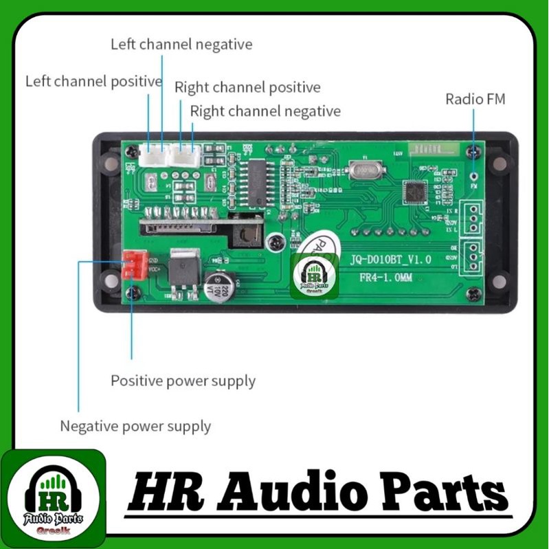 Kit Mp3 Bluetooth 5.0 + Amplifier 2x 25W WMA Decoder Recording 50W