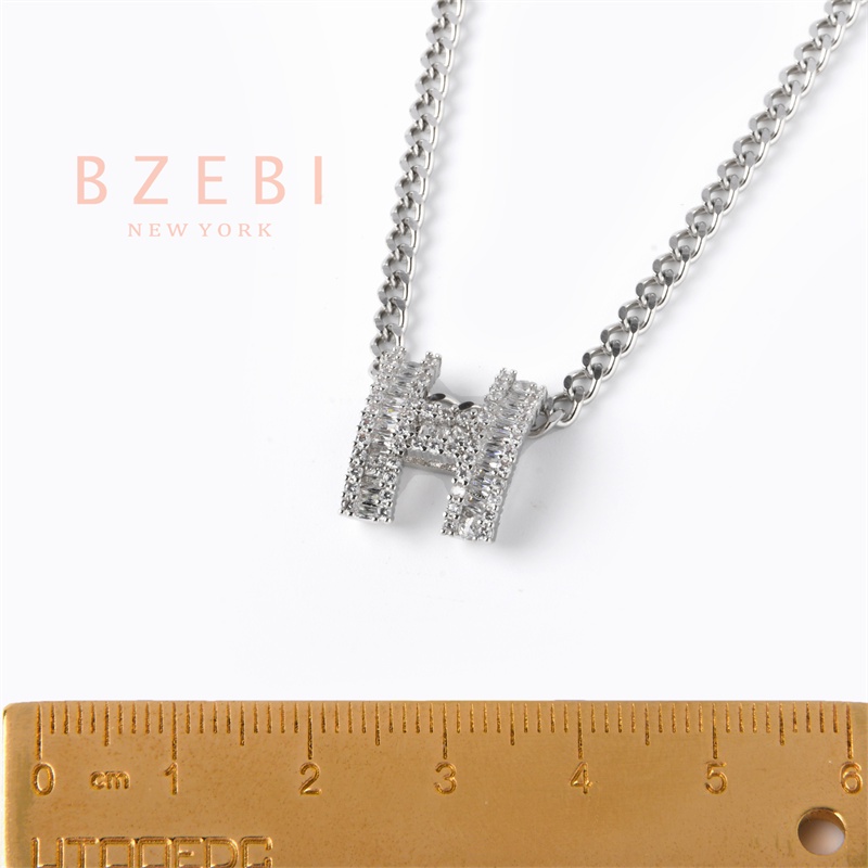 Bzebi Kalung Emas 18k, Kalung Baja Titanium, Kalung Liontin Berlian, Anti Karat, Aksesoris Fashion Wanita Perhiasan Gaya Korea, Hadiah Ulang Tahun Dengan Kotak Eksklusif 1143n