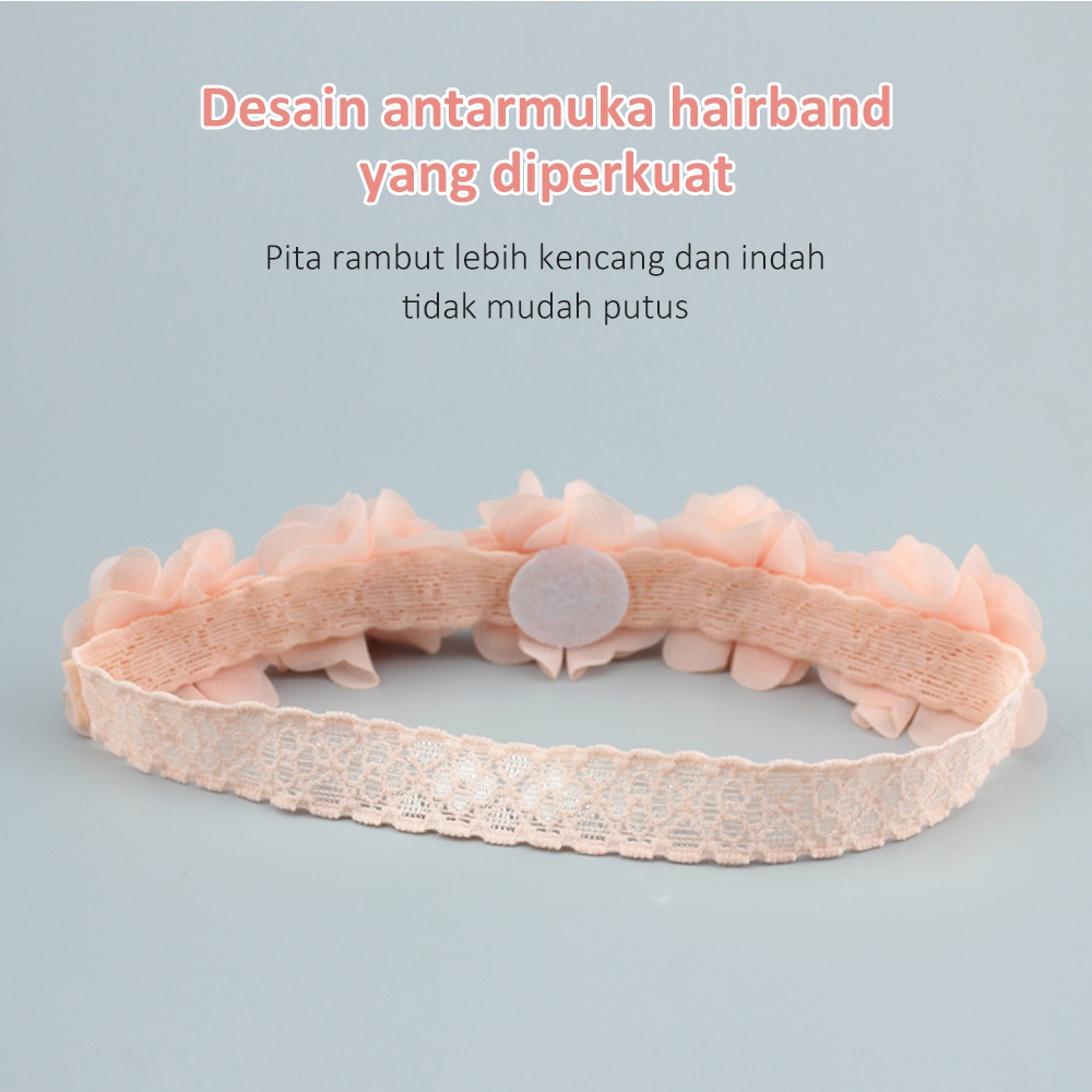 Lakhu Bandana Bayi Headband Anak Baby Bunga/Bando Bayi