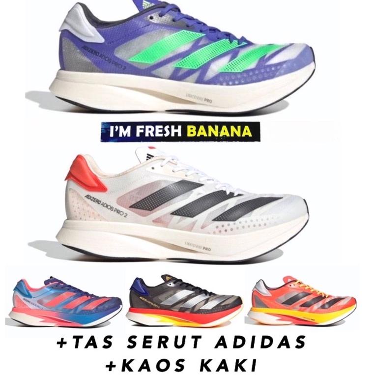 RECOMENDED READY Sepatu Running Olahraga Adidas Adizero Adios Pro 2 Boost Black Grey