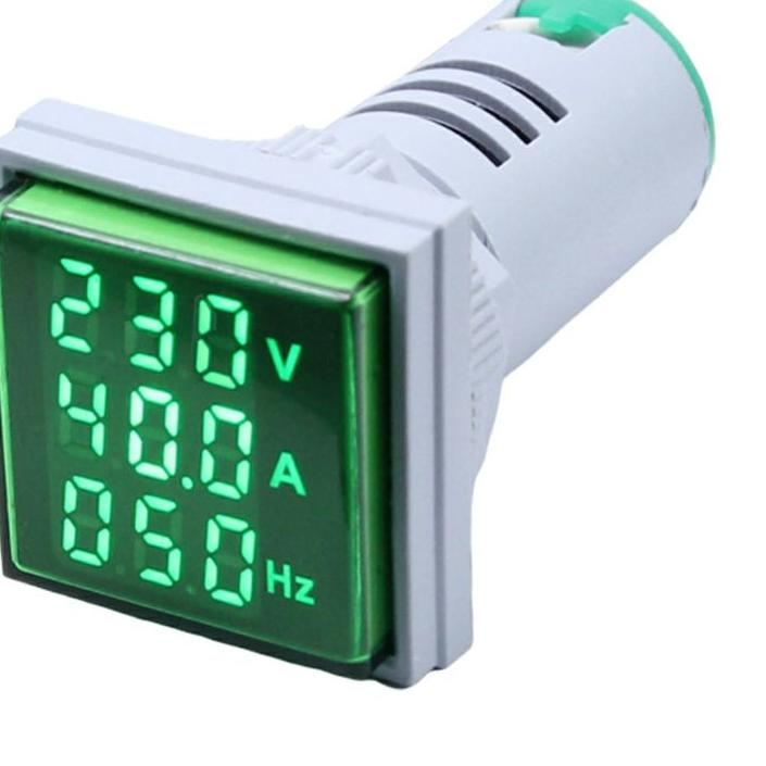 ♀ Volt Meter Digital 3 in 1 Listrik Ac ➴