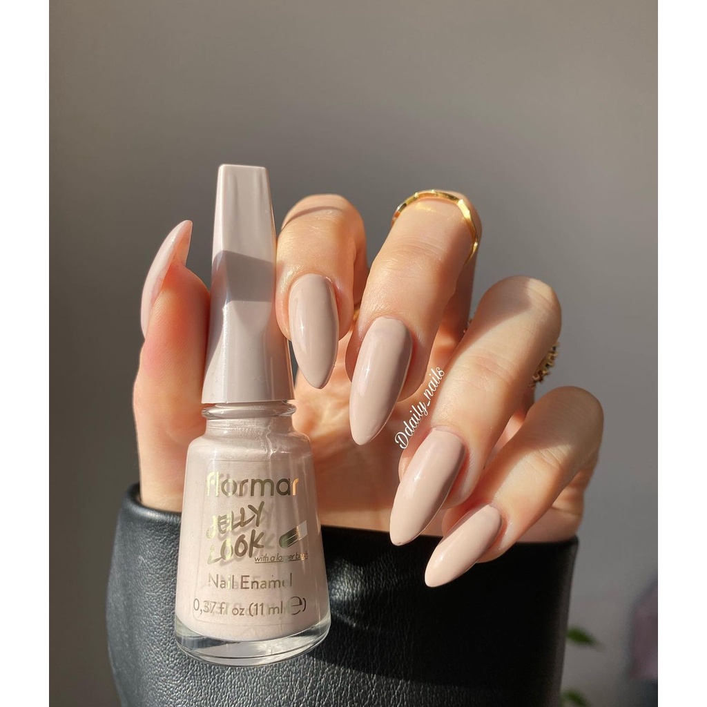 JL58 Milky - Flormar Nail Enamel Jelly Look - Flormar Nail Polish - Cat Kuku Halal Turki - Kutek Flo