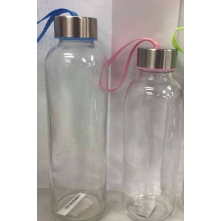 Botol Minum Kaca Polos 525ml/ Botol Kaca Polos/ Drinking Bottle/ My Bottle Kaca Polos/ Tumbler Kaca