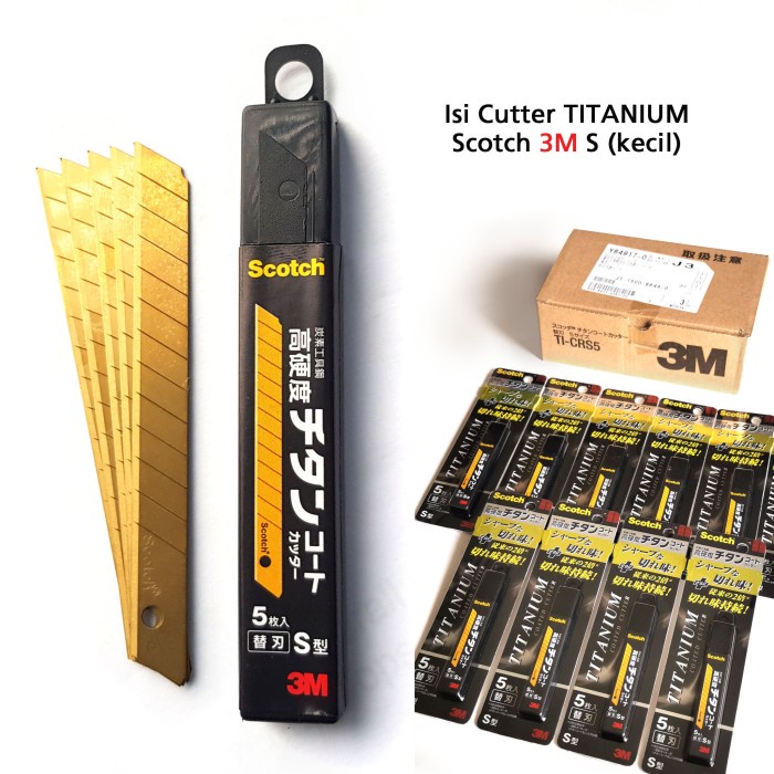

Cutter Isi Cutter Kecil Emas, Scotch Titanium Blade