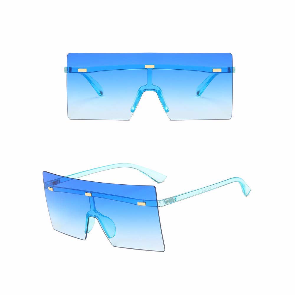 Kacamata UV400 [ Biru ] Anti Radiasi - Sunglasses Wanita dan Pria Korea - HM8161