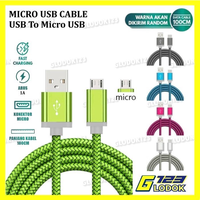 Kabel Data Cas Casan Micro USB Fast Charging Quick Charger HP Android