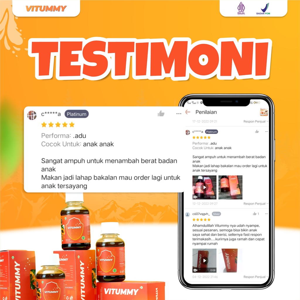 Vitummy -  Madu Paket 2 Botol 130ml