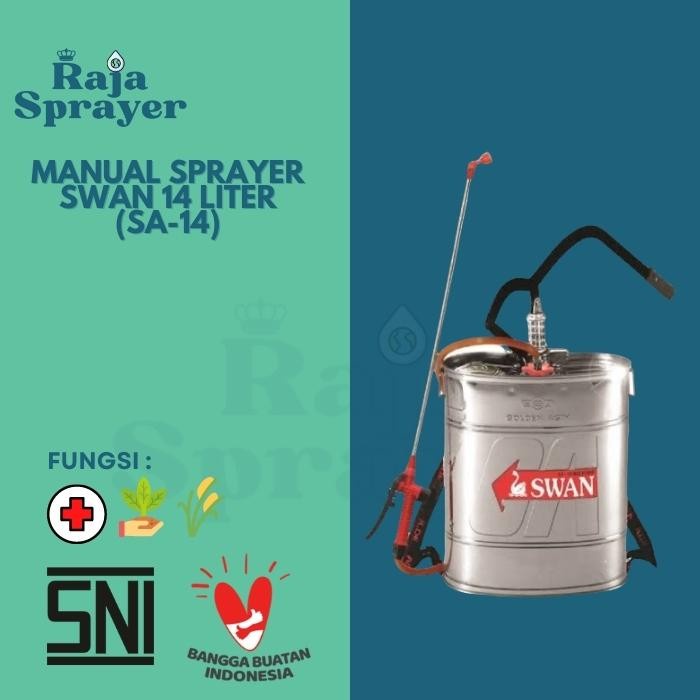 SWAN Sprayer Tangki Stainless Semprotan Hama Manual 14 Liter SA-14