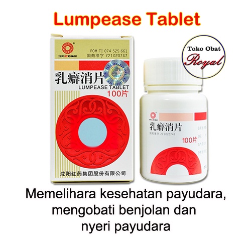 Lumpease Tablet Rupixiao Pian Obat Nyeri dan Benjolan Payudara