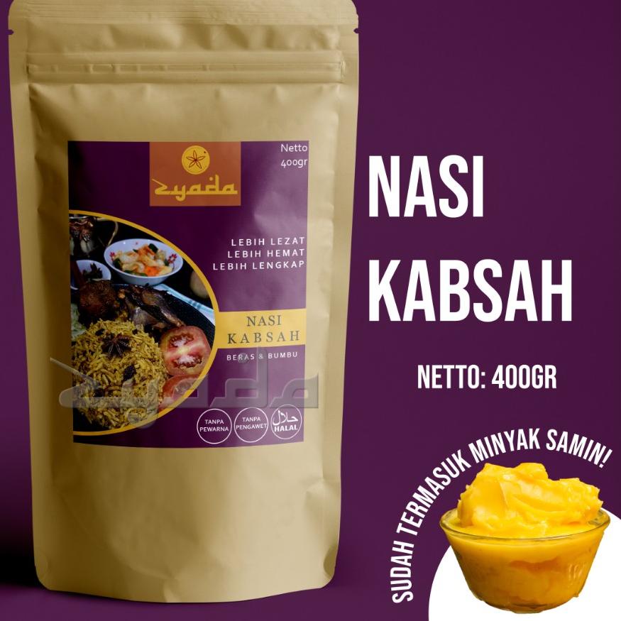 

☟ Nasi Kabsah Instan Zyada 400gr (4-5 Porsi) Beras Bumbu Kabsah Minyak Samin ➫