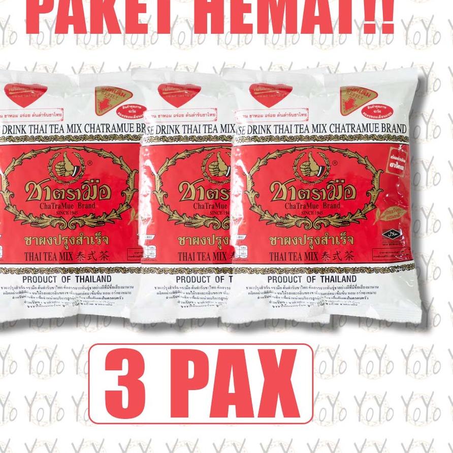 

☁ YoYo PAKET HEMAT THAI TEA ORIGINAL THAILAND 400gr 3bungkus ☟