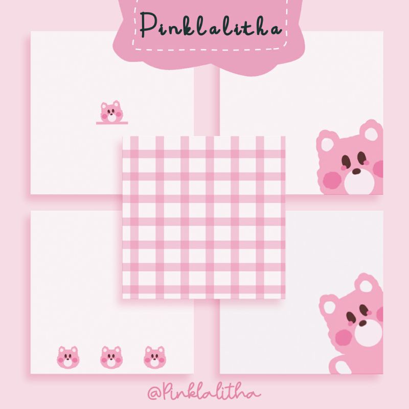 

Pinklalitha Memopad Kertas Teddy Pink Cute Korea Bukan Sticky Notes Buku Catatan Untuk Sekolah
