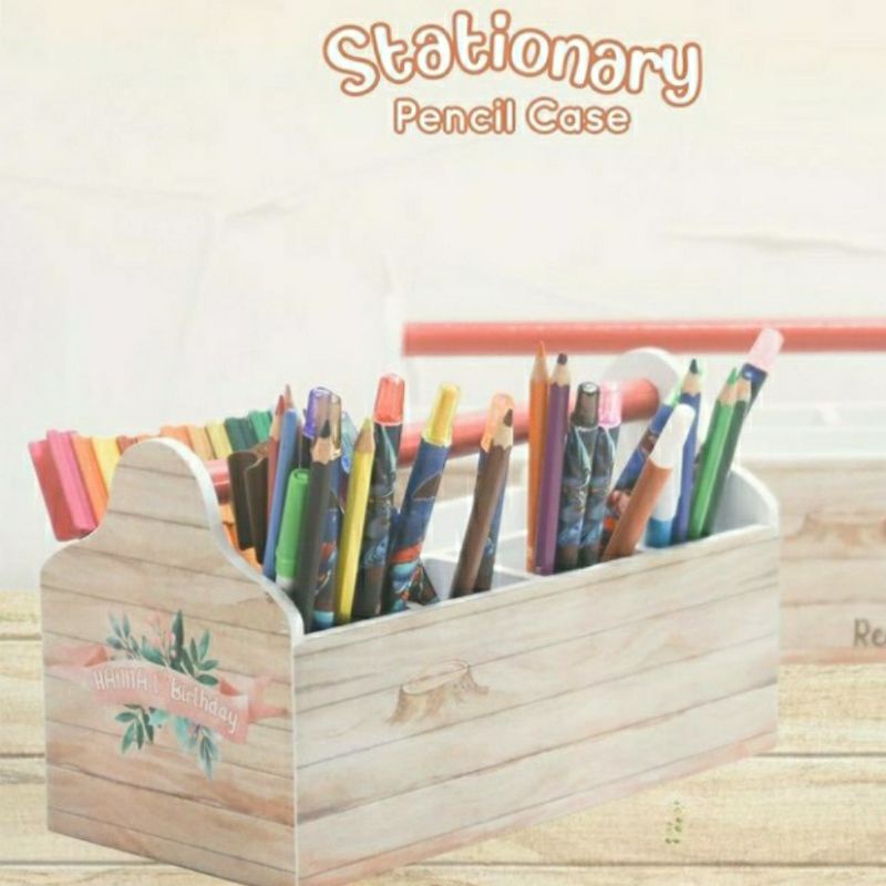 

PENCIL CASE KIDS WOODEN CUSTOM KARAKTER NAMA Stationery Bahan kayu TEMPAT PENSIL ANAK SEKOLAH UNIK WOODEN GIFT
