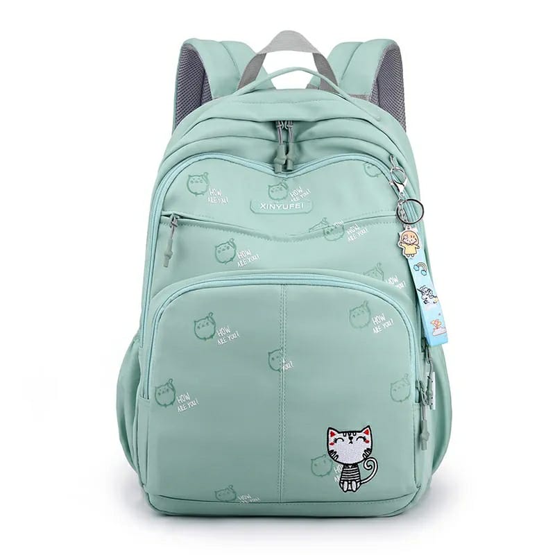 Rayhana - Tas Ransel Perempuan Viral Tas Sekolah Anak SD SMP Kekinian Motif Full Cat