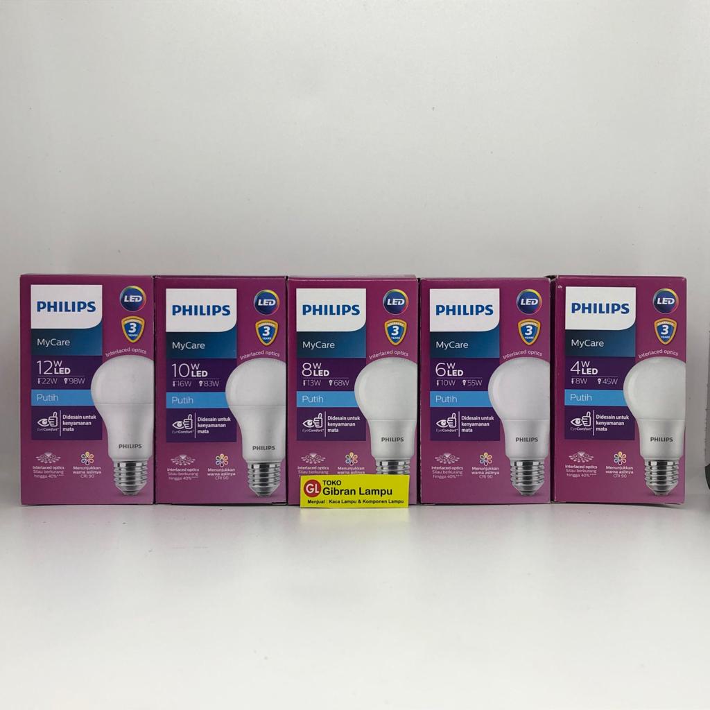 Lampu LED Philips Watt Kecil 3w 4w 6w 8w 10w 12w - LED Bulb Philips MyCare 3 4 6 8 10 12 All Watt