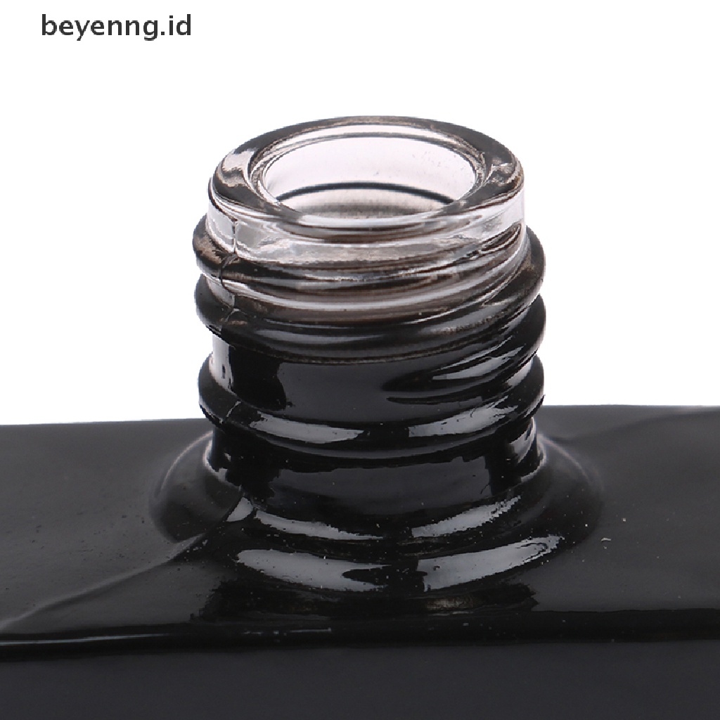 Beyen 1Pcs 10ml Botol Kaca Kutek Kosong Dengan Brush Wadah Gel Isi Ulang ID