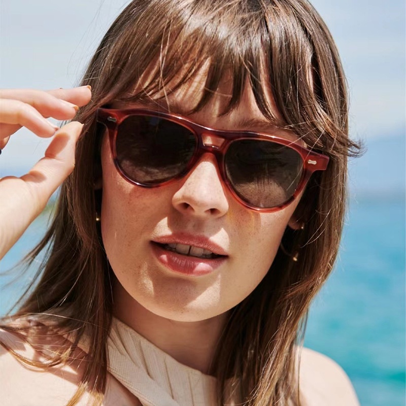 Kacamata Bingkai Kecil Kuku Beras2023Kacamata Kepribadian Baru Kacamata Perlindungan UV Pantai