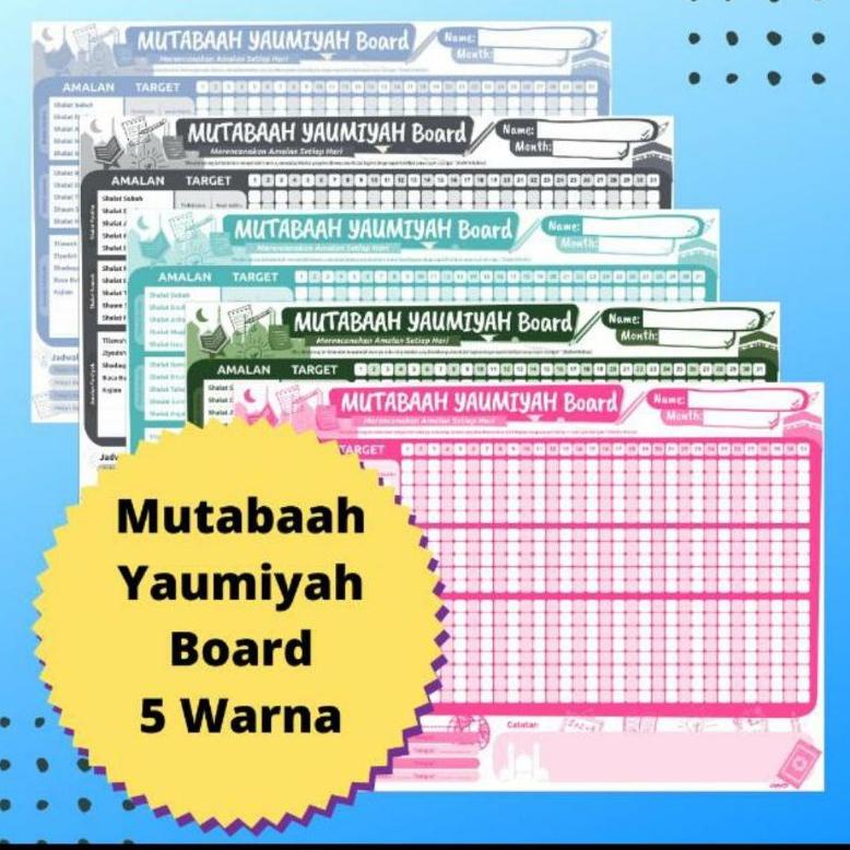 

[KODE ABJZH] PlannerIbadah Mutabaah Yaumiyah Board Schedule Board Ibadah Schedule Ibadah harian