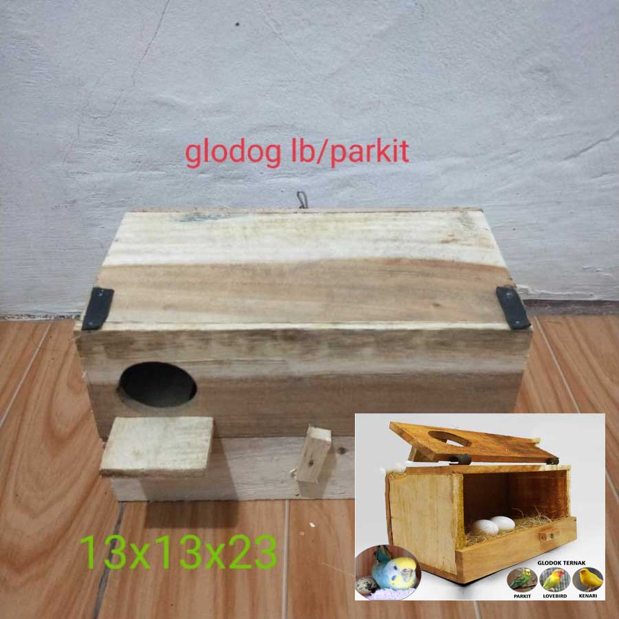 READY GLODOK GLODOG BURUNG LOVEBIRD BENTUK KOTAK GLODOKAN TEMPAT SARANG TERNAK BURUNG LOVEBIRD