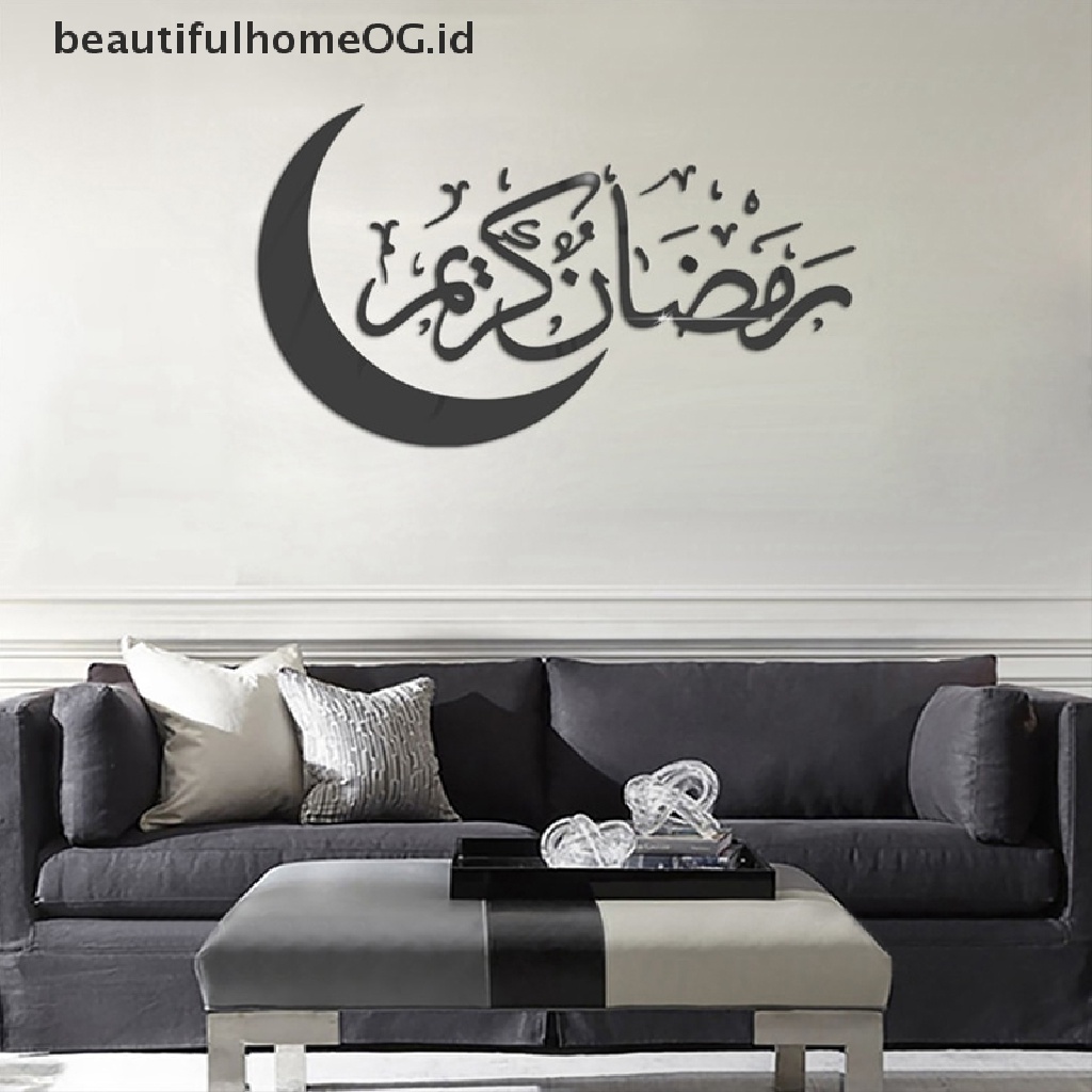 // Beautifulhomeog.id// Stiker Dinding Eid Mubarak Hiasan Ramadhan Rumah Islami Ramadhan Kareem Muslim Party Decor Hadiah Idul Adha **