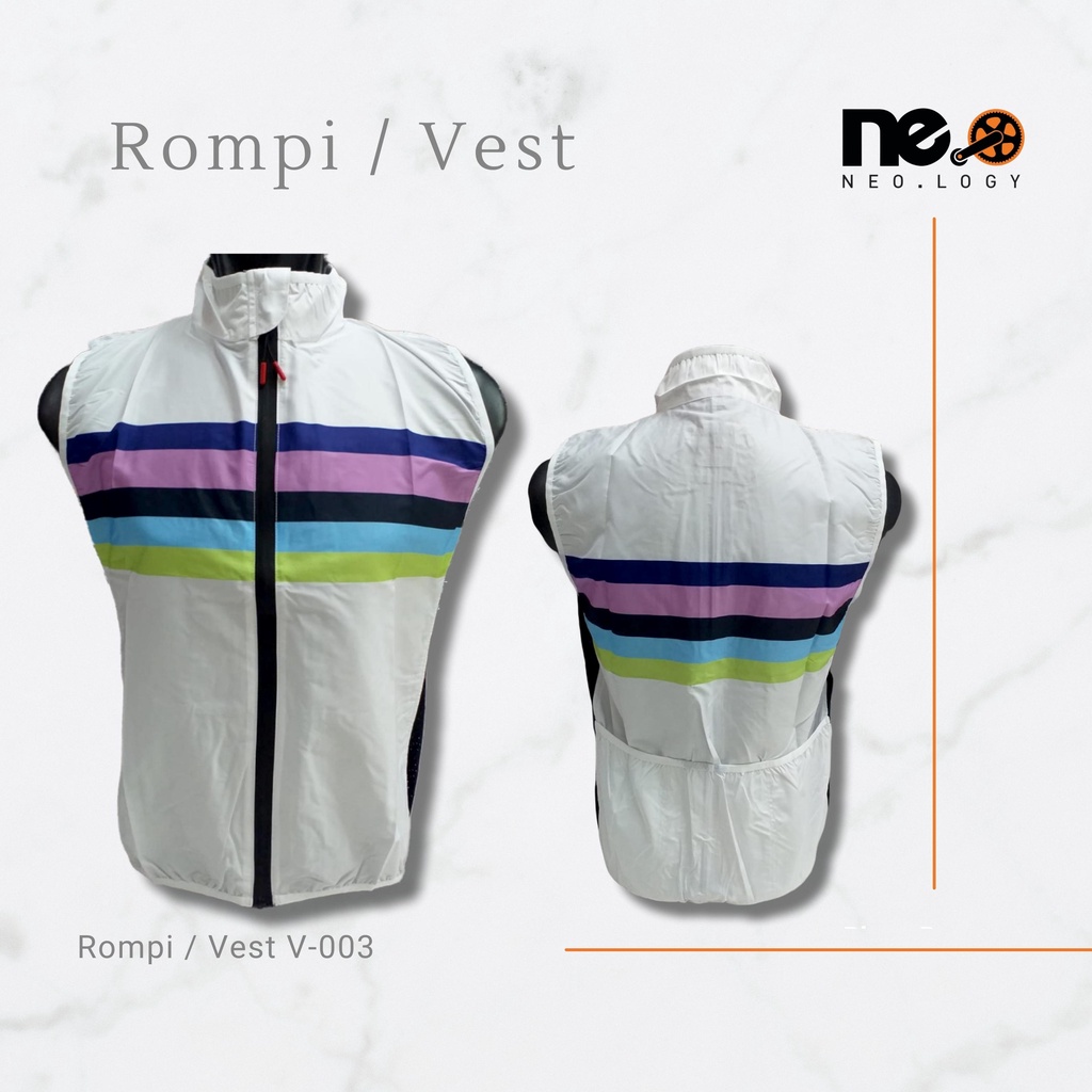 Rompi Vest Sepeda Lipat Jaket Olahraga Sport Bersepeda Gowes Unisex