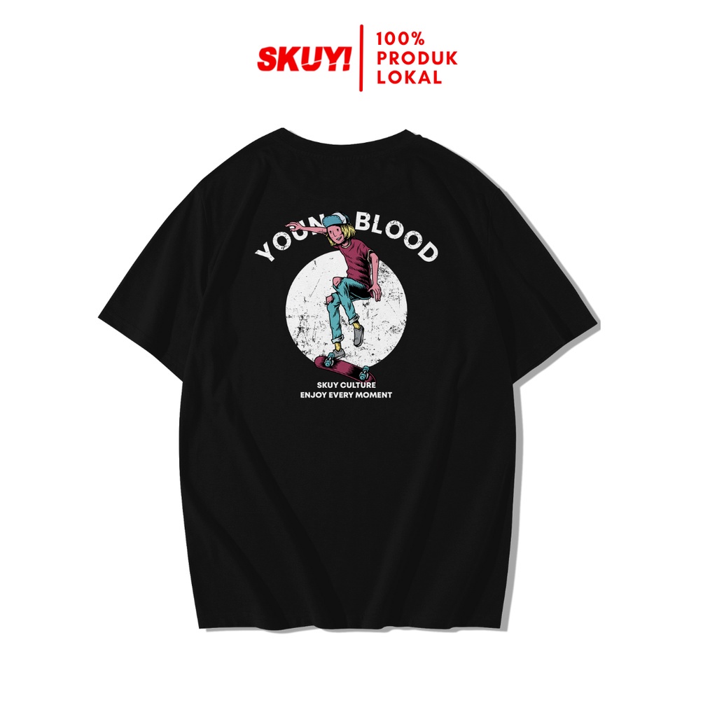 Skuy Kaos Dewasa Hitam Unisex | Young Blood Skuy SKY198