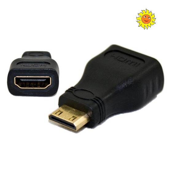 Adapter Mini Hdmi Male To Hdmi Female Gold