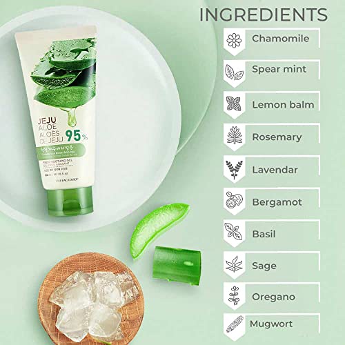 THE FACE SHOP Jeju Aloe Fresh Soothing Gel 95% 300ml