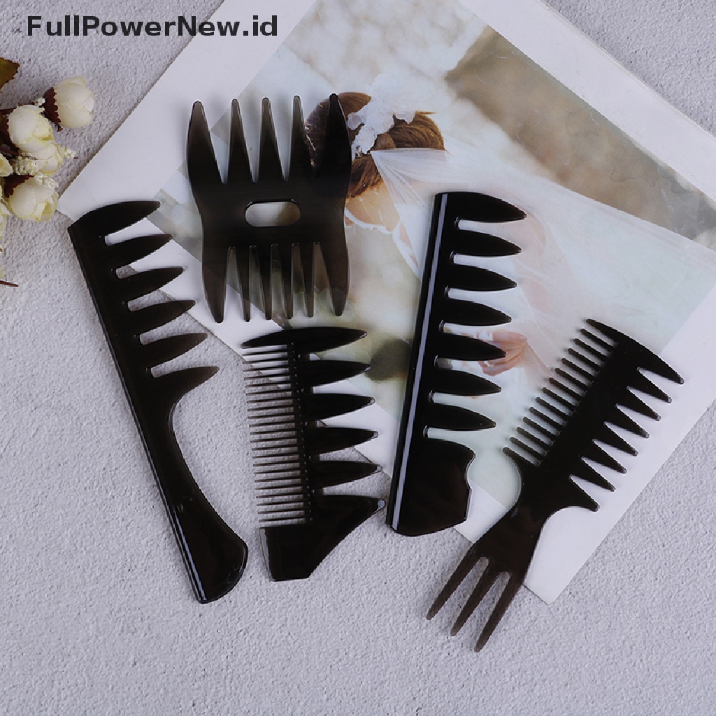 Power Oil Sisir Rambut Gigi Lebar Sisir Rambut Klasik Oil Slick Styling Hair Brush Untuk Pria ID