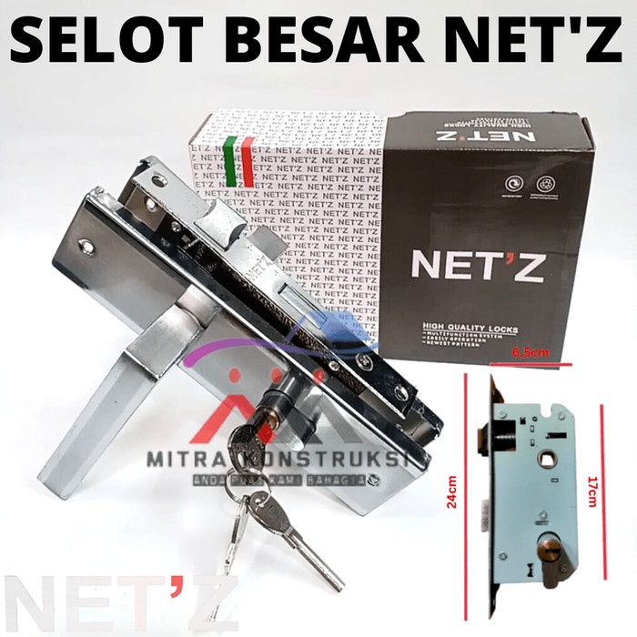 Termantab] Kunci Set Pintu / Handle Pintu Net'z / Gagang Pintu Netz Besar