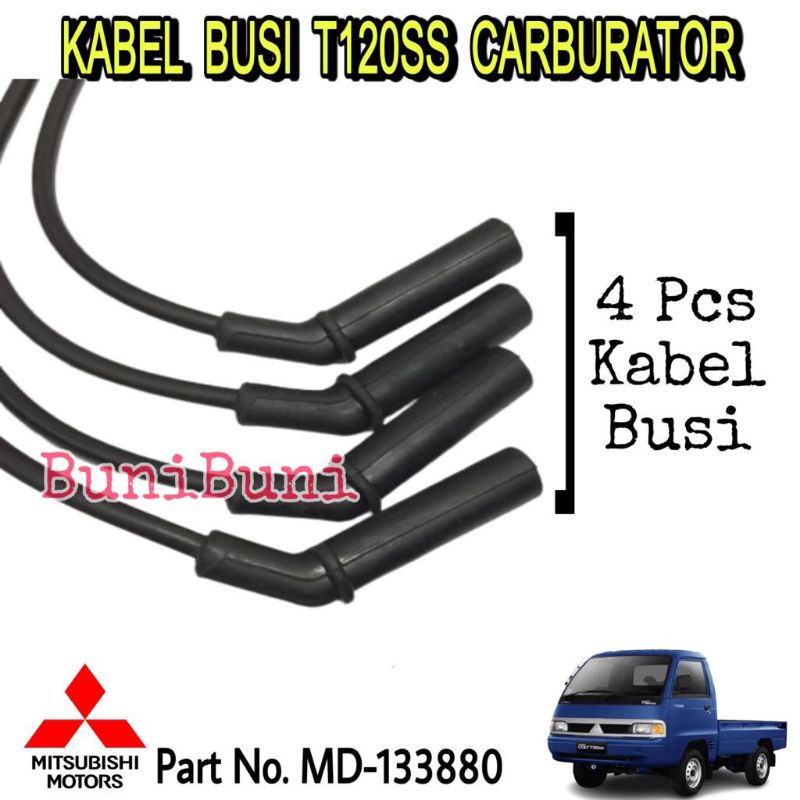 KABEL BUSI Untuk Mobil Mitsubishi T120SS Carburator - 1 Set