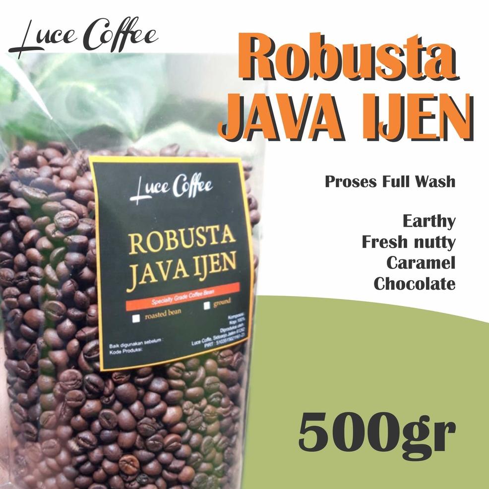 

>D2289) ⭐⭐⭐⭐⭐ Luce Coffee, Kopi ROBUSTA Java Ijen Raung 500gr - Biji atau Bubuk - Luce coffee