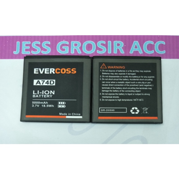 Dijual Baterai Battery Double Power Evercoss Evercross A74A A74D A74C A54 Diskon