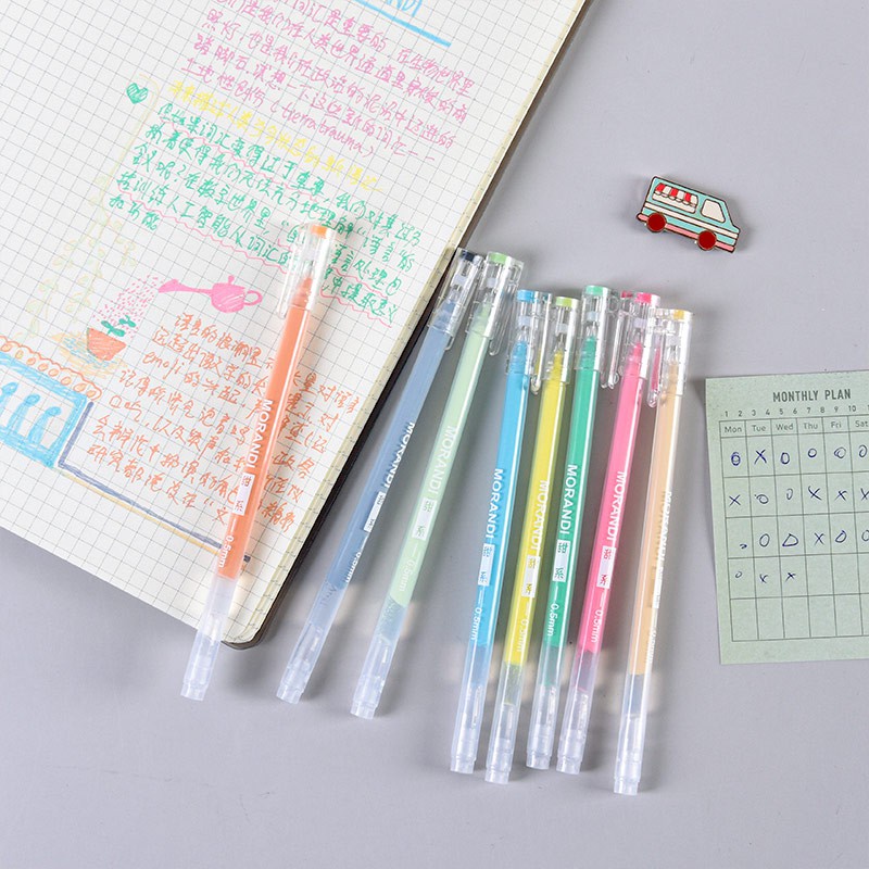 

Terlaris ✨ -Satu Set Pulpen Tinta Gel Morandi Real Colors Gel Pen Set 9pc- 2.2.23