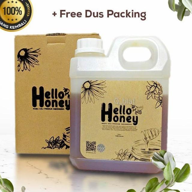 

✸ Hello Honey (Manis) 1000 Gram Halal - Uray Khas Badui Asli Original 100% l Natural Raw Honey ➢
