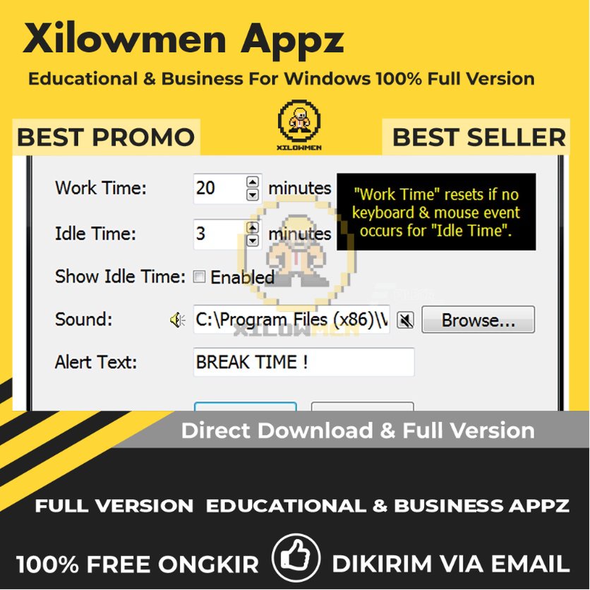 [Full Version] VovSoft Health Break Reminder Pro Educational Business Lifetime Win OS