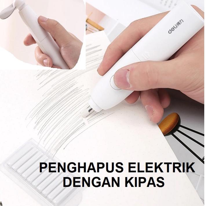 

Ready Stock Deli Penghapus Elektrik Penghapus Otomatis Electric Eraser Stip Alat Tulis GH2,,