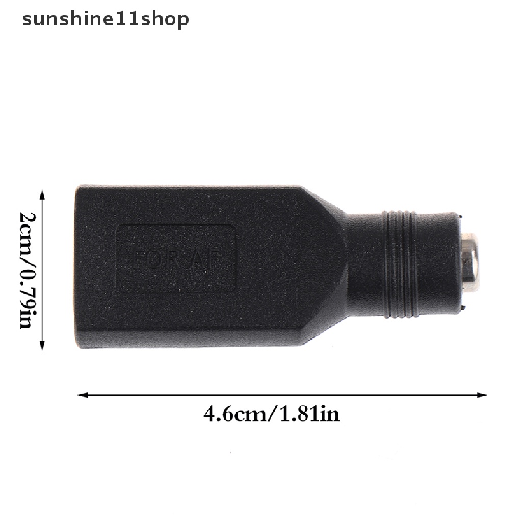 Sho 1Pc Jack DC Female Ke USB 2.0 Male Plug Jack 5V Colokan Listrik Konektor Adaptor N