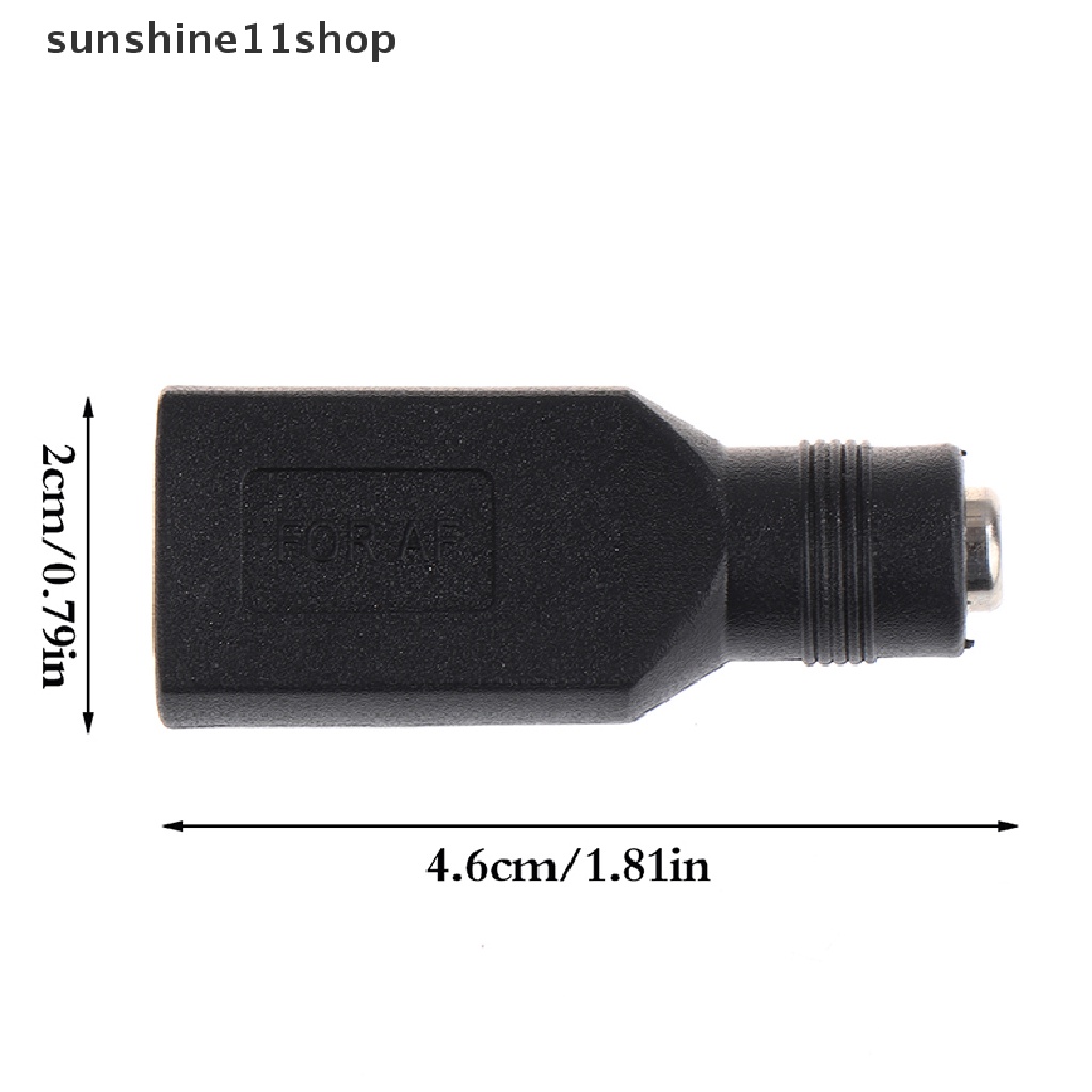 Sho 1Pc Jack DC Female Ke USB 2.0 Male Plug Jack 5V Colokan Listrik Konektor Adaptor N