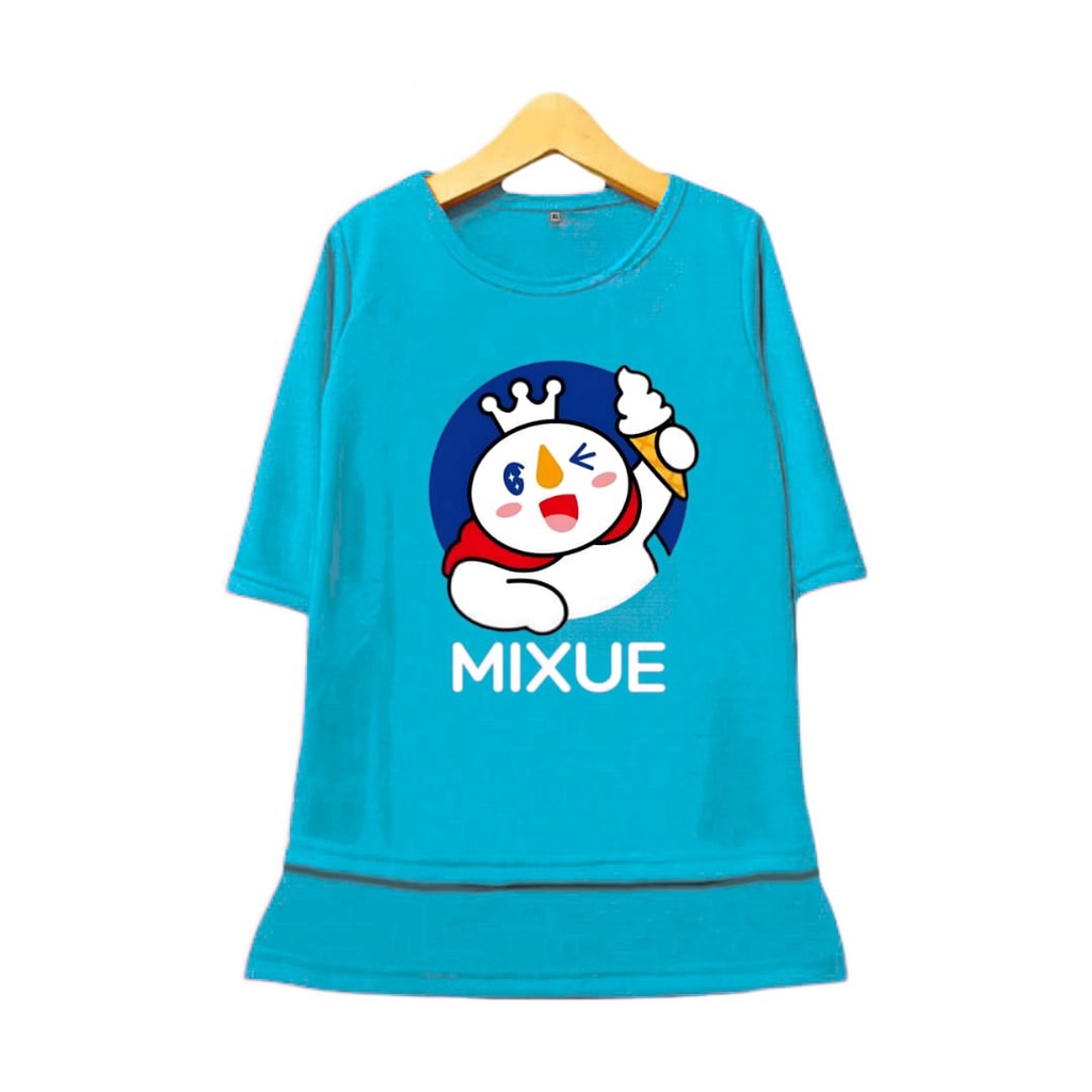 Hzl_outfit Tunik Kaos Anak Perempuan 4-11 Tahun Mixue