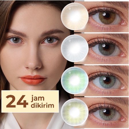 Lensa kontak 1 pasang warna diameter 14MM softlens softlens mata softlens mata korea