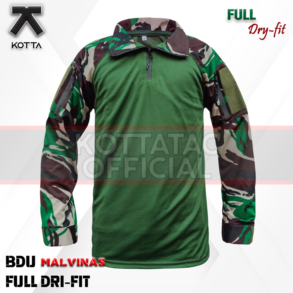 KAOS BDU FULLDRIFIT LORENG MALVINAS - KAOS BDU LORENG TNI TERBARU - KAOS TACTICAL LORENG MXALVINAS