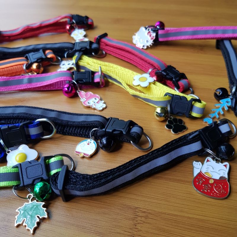 [ VIRAL ] KALUNG KUCING LIONTIN KARAKTER &amp; LONCENG BISA NYALA DALAM GELAP