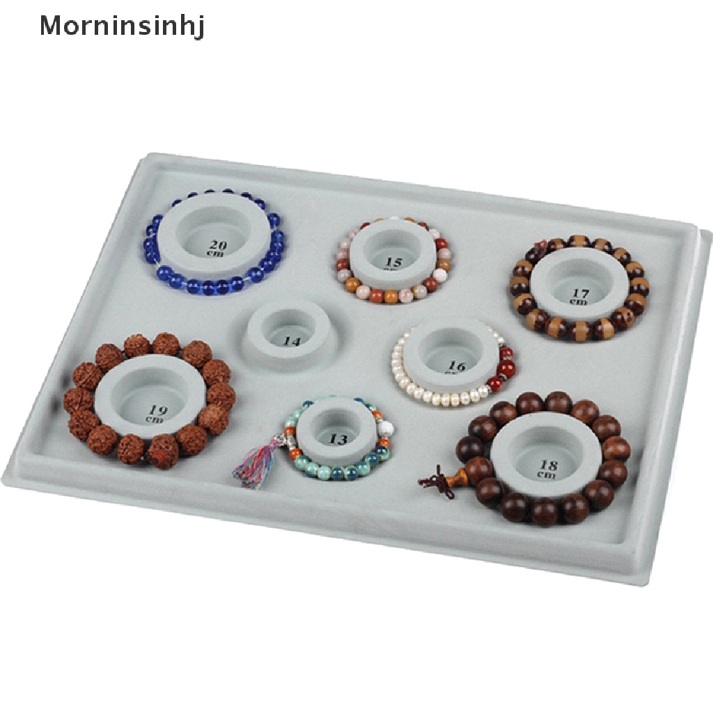 Mornin Flocked Bead Board Untuk Gelang Kalung Tray Manik Manik Alat Ukur id