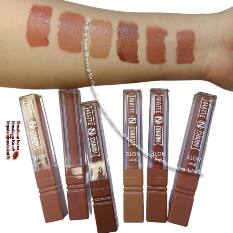 Lipstik Lipstick Nude Series - Lipcream Lipmatte Tahan Lama Ringan