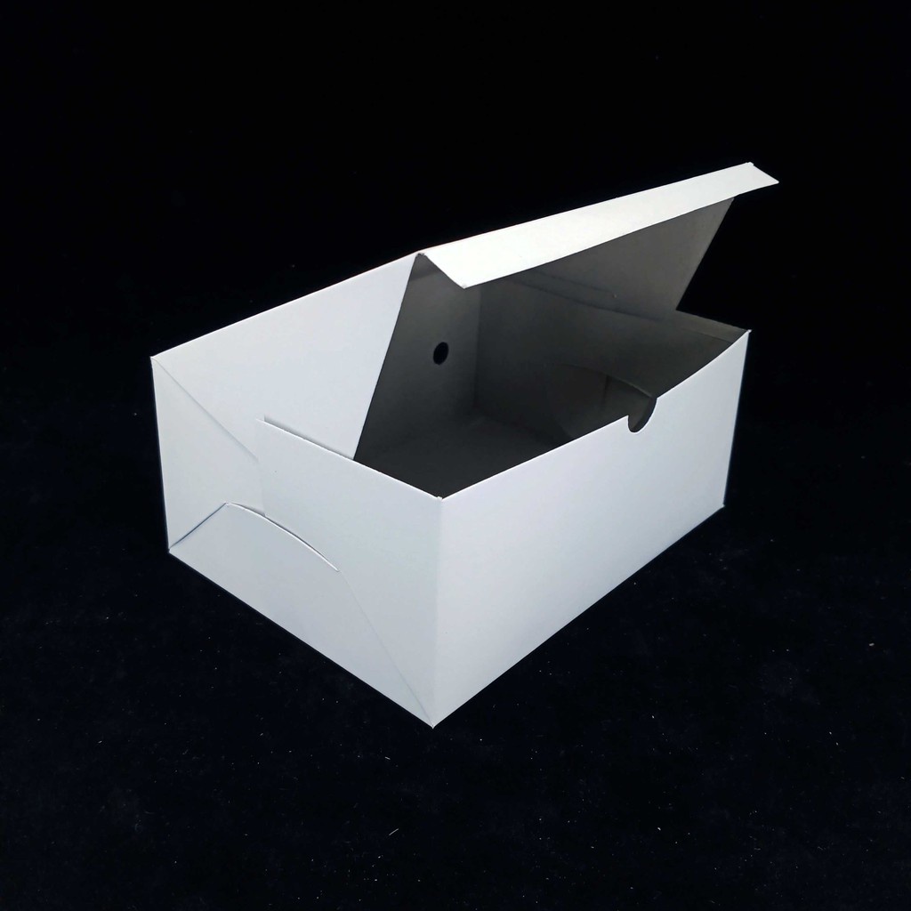 

KOTAK KUE - SNACK BOX - DUS KEMASAN MAKANAN - UK 12X16 - POLOS - ISI 100 PCS MURAH BERKUALITAS